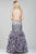 32427 Crystal Embellished Feather Mermaid Dress