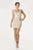 JS Boutique - 263733 Fitted Crisscross Cocktail Dress in Gold