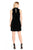 London Times - T2960M High Neck Cutout Shift Dress in Black