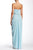 JS Collections - 863597 Strapless Knot Ornate Draped Sheath Gown in Blue