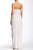 JS Collections - 863597 Strapless Knot Ornate Draped Sheath Gown in White