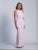 Dave & Johnny - 3610 Pleated Jewel Sheath Dress in Pink