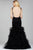 Modified Halter Neck Tulle Mermaid Dress 35104