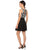 Aidan Mattox - Popover Halter Neck Dress 54472680 in White and Black