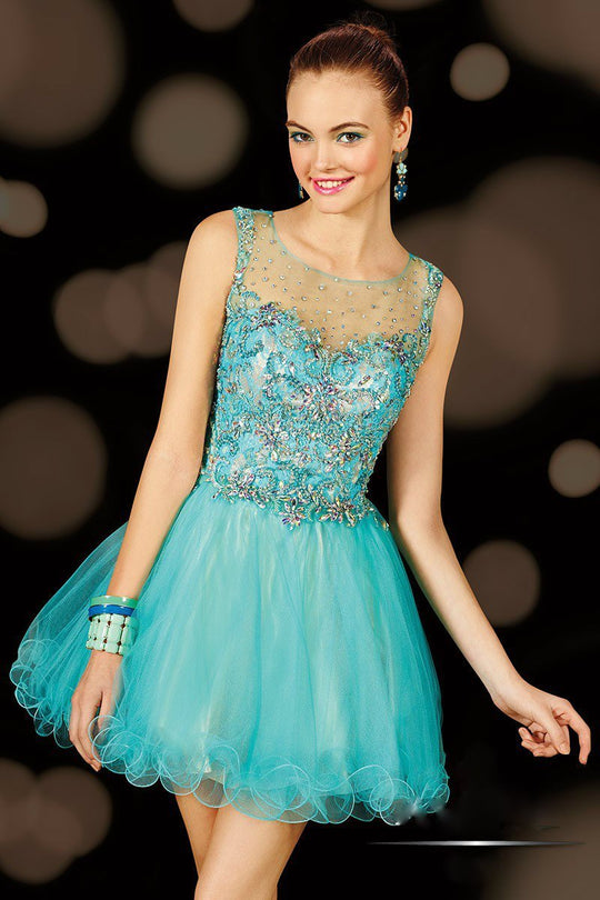Alyce Paris Homecoming - 3621 Dress in Aqua