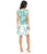 Donna Morgan - D4247M Watercolor Drop Waist Dress in Green and Multi-Color