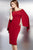 Cape-style Sleeve Off The Shoulder Sheath Dress 36348