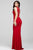 Sleeveless Cutout Detailed Long Sheath Dress 21494