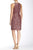 Adrianna Papell - 41896750 Sequin Scoop Sheath Dress in Pink