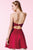 Alyce Paris  - 3642 Embellished Strapless Ruched Cocktail Dress in Purple