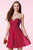 Alyce Paris  - 3642 Embellished Strapless Ruched Cocktail Dress in Purple