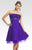 Colors Dress - 0206 Strapless Ruched Empire Dress In Purple