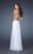 La Femme - 18313 Shimmering Strapless Sweetheart Empire Evening Gown In White