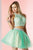 Alyce Paris  - 3647 Two Piece Tulle A-line Dress in Green