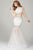 36500 Two Piece Pearl and Crystal Accented Trumpet Dress