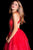 36506 Bead Embellished Halter Tulle Gown