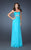 La Femme - 18544 Elegant Strapless Sweetheart Empire Waist Gown In Aquamarine
