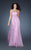 La Femme - 18544 Elegant Strapless Sweetheart Empire Waist Gown In Lavender