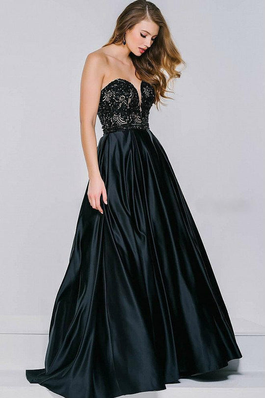 Lace Sweetheart Satin Ball Gown 36640