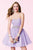 Alyce Paris  - 3667 Pleated Sweetheart A-line Dress in Purple