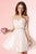 Alyce Paris  - 3667 Pleated Sweetheart A-line Dress in Pink