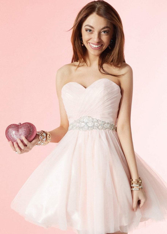 Alyce Paris - 3667 Short Dress In Rosewater