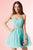 Alyce Paris  - 3667 Pleated Sweetheart A-line Dress in Green