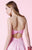 Alyce Paris  - 3668 Beaded Strapless Ruched Silky Short Dress in Pink