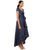 Adrianna Papell V-Neck Ruched Taffeta High-Low Dress 81917430 In Blue