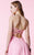 Alyce Paris  - 3676 Strapless Pleated Empire Cocktail Dress in Pink