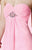 Alyce Paris  - 3676 Strapless Pleated Empire Cocktail Dress in Pink
