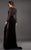 74422 Long Sleeve Sheer Jewel Sheath Dress