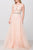 36805 Lace Illusion Overskirt Gown