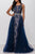 36805 Lace Illusion Overskirt Gown