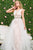 36805 Lace Illusion Overskirt Gown