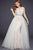 36805 Lace Illusion Overskirt Gown