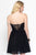 Alyce Paris  - 3683 Lace Sweetheart Chiffon A-line Dress in Black and Neutral