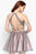 Alyce Paris - 3685 Two Piece Short Dress In Medium Gray Light Pink