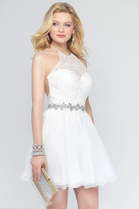 Alyce Paris - 3686 Short Dress In Ivory