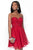 Alyce Paris  - 3688 Embroidered Sweetheart A-Line Dress in Red