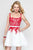 Alyce Paris - 3689 Dress In Diamond White Red