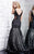 MNM Couture - 8290W Crystal Embellished Evening Dress In Black