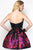 Alyce Paris - 3693 Short Dress In Black Red