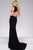Jersey Fitted Prom Dress with  Embellished Neck 36971