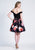 Dave & Johnny - 3702 Two-Piece Off Shoulder Floral Print Dress In Black and Print