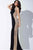 27514 Bejeweled Cap Sleeve Jersey Sheath Dress