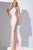 27514 Bejeweled Cap Sleeve Jersey Sheath Dress