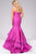 Jovani - Strapless Tiered Skirt Mermaid Dress 37099