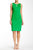 Taylor - Sleeveless Keyhole Neckline Ponte Dress 5489M in Green
