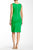 Taylor - Sleeveless Keyhole Neckline Ponte Dress 5489M in Green